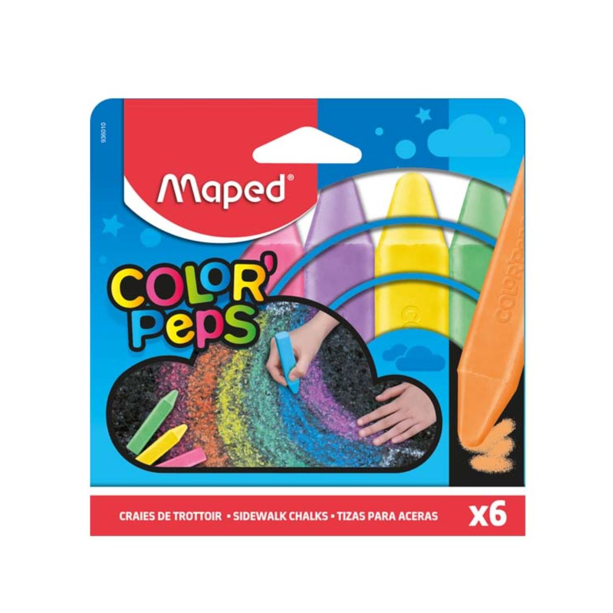 Tizas Colors Peps x 6 MAPED